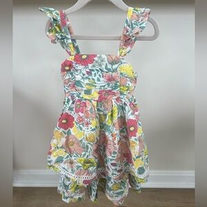 cupcakes & cashmere Floral Kids Dress - Multicolor